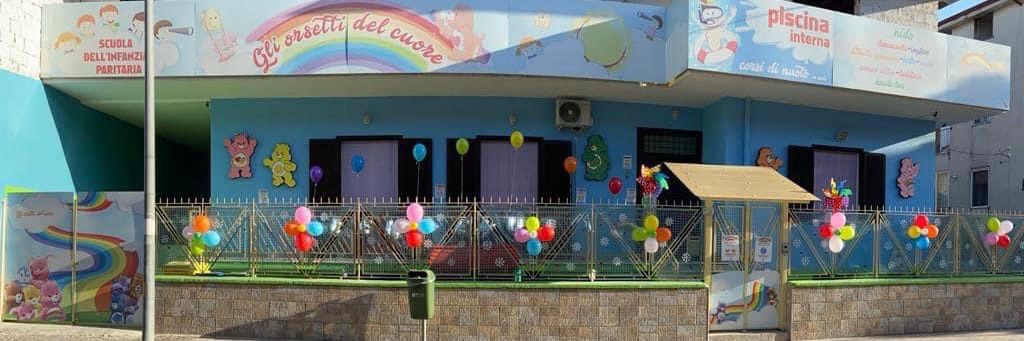 Facciata della scuola Gli Orsetti del Cuore in Via Misericordia 51, Marcianise
